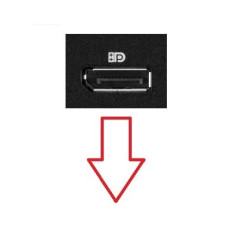 InLine® Câble DisplayPort 1.4 8K4K coudé vers le bas Noir/doré 1 m