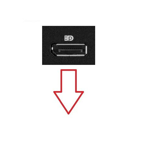 InLine® Câble DisplayPort 1.4 8K4K coudé vers le bas Noir/doré 1 m