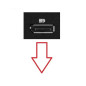 InLine® Câble DisplayPort 1.4 8K4K coudé vers le bas Noir/doré 1 m InLine® Câble DisplayPort 1.4 8K4K coudé vers le bas Noir/doré 1 m