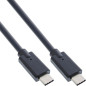 InLine 35706A câble USB 0,5 m USB 3.2 Gen 2 (3.1 Gen 2) USB C Noir