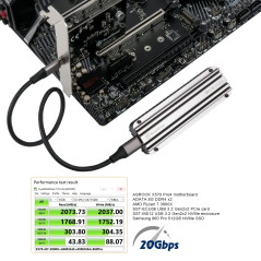 Silverstone SST-ECU06 - Carte hôte PCIe USB 3.2 SuperSpeed Type-C Gén 2x2 20 Gbps, taux de Transfert jusqu'à 32 GT/s