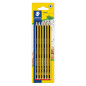 Staedtler Noris 120, Crayons à papier HB en bois de haute qualité, Étui blister de 6 crayons HB, 120-2BK6DA Staedtler Noris 120, Crayons à papier HB en bois de haute qualité, Étui blister de 6 crayons HB, 120-2BK6DA