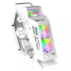 Mars Gaming MCV-One, Boîtier Gaming ATX, Double Verre Trempé Continu, Ventilateur FRGB 12cm, Structure à Double Chambre, Moyen-T
