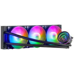 Mars Gaming MLONE360, Refroidissement Liquide CPU, TDP 550W, Miroir Infini, 3x Ventilateurs FRGB Silencieux, Multisocket Univers