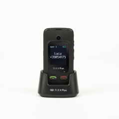 Trevi -Téléphone Portable pour Personnes âgées à clapet avec Grandes Touches Grand écran LCD 2.4 Fonction sos Double caméras Rad