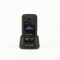 Trevi -Téléphone Portable pour Personnes âgées à clapet avec Grandes Touches Grand écran LCD 2.4 Fonction sos Double caméras Rad