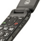 Trevi -Téléphone Portable pour Personnes âgées à clapet avec Grandes Touches Grand écran LCD 2.4 Fonction sos Double caméras Rad