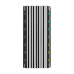 AISENS Caja EXTERNA Disque dur SSD M.2 SATA NVME ASM2-RGB011GR USB 3.2 GEN2 SIN TORNILLOS