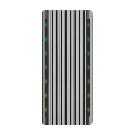 AISENS Caja EXTERNA Disque dur SSD M.2 SATA NVME ASM2-RGB011GR USB 3.2 GEN2 SIN TORNILLOS