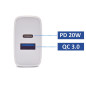 Ewent EW1321, Chargeur mural USB C, PD Power Delivery 3.0 & Quick Charge 3.0 2Ports Chargeur USB Type C à charge rapide pour iPh Ewent EW1321, Chargeur mural USB C, PD Power Delivery 3.0 & Quick Charge 3.0 2Ports Chargeur USB Type C à charge rapide pour iPh