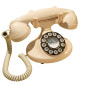 GPO Pearl -Téléphone filaire classique rétro à bouton-poussoir nacré - Ivoire GPO Pearl -Téléphone filaire classique rétro à bouton-poussoir nacré - Ivoire