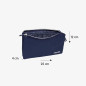 Trousse 5 compartiments 1918 Collection Bleu marine MILAN®