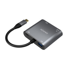 AISENS Adaptateur USB Type-C A109-0626 HDMI HEMBRA VGA HEMBRA USB Type-C Macho USB HEMBRA USB Type-C HEMBRA