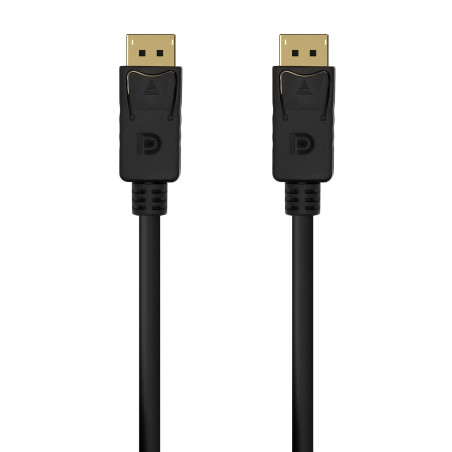 CABLE DISPLAYPORT 1.2 4K AISENS A124-0548 DISPLAYPORT MACHO DISPLAYPORT MACHO 50 CM NEGRO