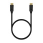 CABLE DISPLAYPORT 1.2 4K AISENS A124-0548 DISPLAYPORT MACHO DISPLAYPORT MACHO 50 CM NEGRO CABLE DISPLAYPORT 1.2 4K AISENS A124-0548 DISPLAYPORT MACHO DISPLAYPORT MACHO 50 CM NEGRO