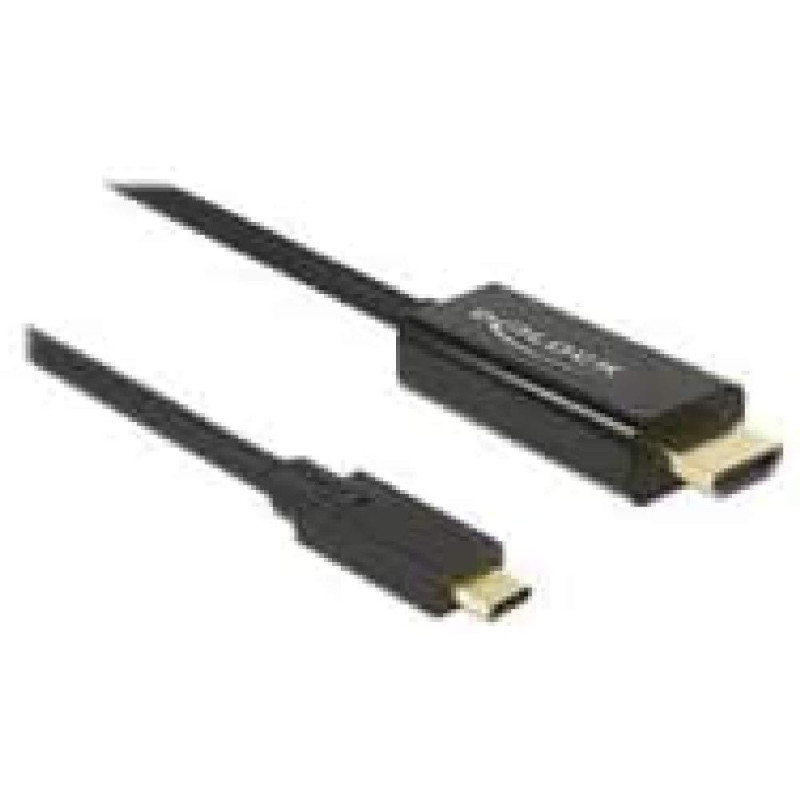 DeLOCK 85291 câble vidéo et Adaptateur 2 m USB Type-C HDMI Noir DeLOCK 85291 câble vidéo et Adaptateur 2 m USB Type-C HDMI Noir