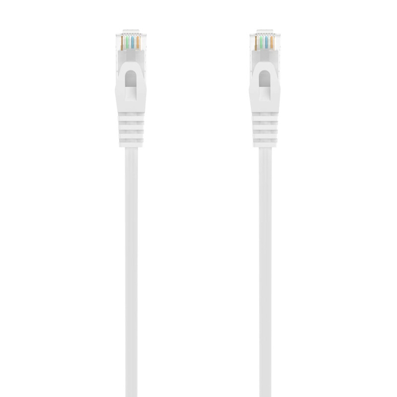 AISENS Câble réseau Latiguillo RJ45 LSZH CAT.6A 500 MHZ UTP AWG24-1.5M Blanc