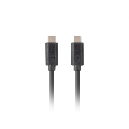 LANBERG Câble USB-C 3.1 GEN 2 MÂLE/MÂLE 10Go/S PD100W 1,8M Noir