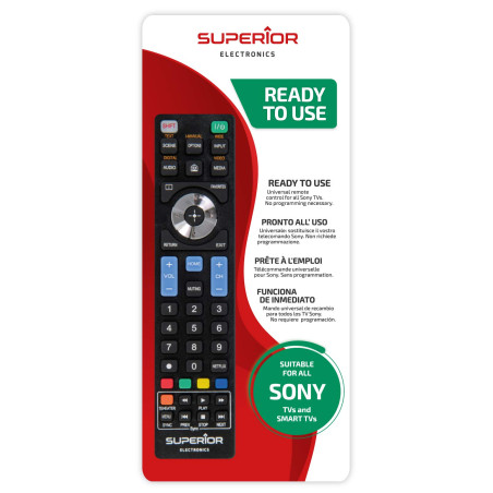 Superior Electronics Sony Replacement, télécommande de Rechange Universelle Compatible avec Tous Les téléviseurs et Smart TV de