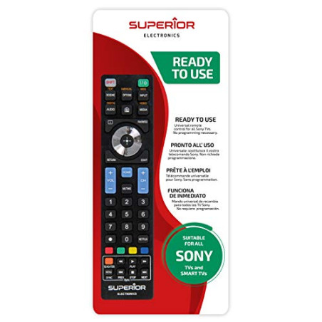 Superior Electronics Sony Replacement, télécommande de Rechange Universelle Compatible avec Tous Les téléviseurs et Smart TV de