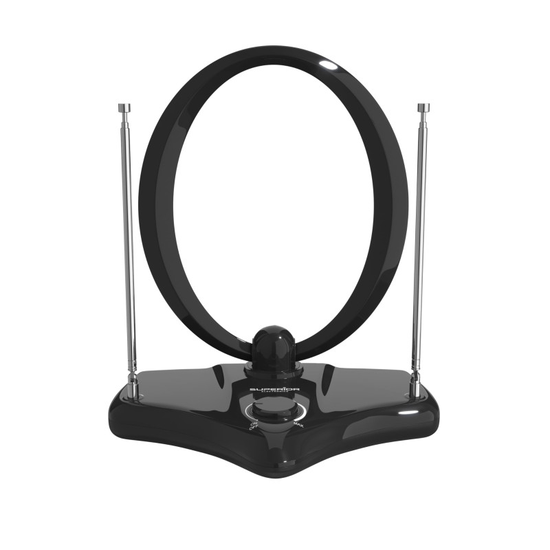 Superior Electronics SUPNAI001 Nai-001 Antenne TV d'intérieur avec Amplification jusqu'à 30 DB, idéale pour la réception du Sign Superior Electronics SUPNAI001 Nai-001 Antenne TV d'intérieur avec Amplification jusqu'à 30 DB, idéale pour la réception du Sign