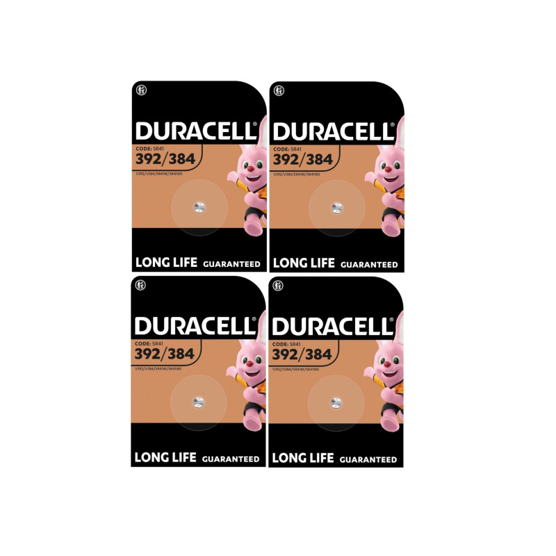 4 x Duracell 392/384 (4 ampoules de 1 batterie) 4 piles (SR41/V392/V384/SR41W/SR41WS)