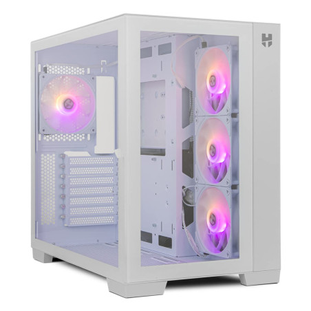 NOX XTREME PRODUCTS Hummer Astra- Micro ATX Mid-Tower ; ATX, verre trempé latéral et avant, ventilateurs EASYLINK LED ARGB, jusq