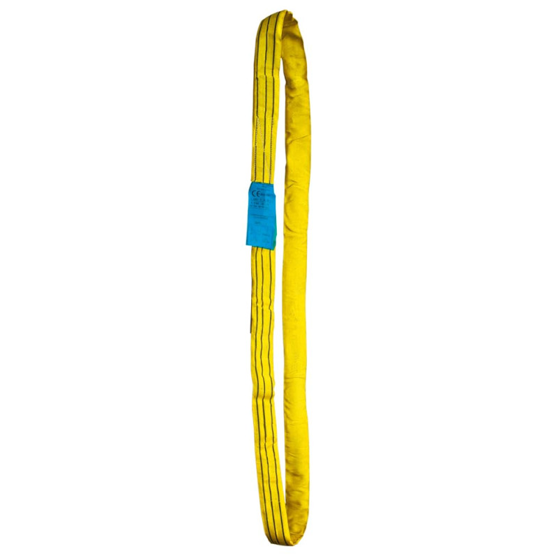 PONSA. 3t-1m. Élingue Ronde - Tubulaire de Polyester HT. 3000 Kilos de résistance (1m Longueur utilisable - 2 m Longueur Totale)
