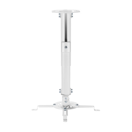 AISENS - CP04TSRE-133 - Support Universel éco-Rotatif, inclusif et Extensible de Plafond pour PROJECTEUR 13.5KG, Blanc