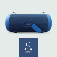 Energy Sistem Urban Box 6 Navy (Enceinte Bluetooth puissante Conforme à la Norme IPX6 Haut-Parleur Cylindrique,de 40 W, TWS, Tec