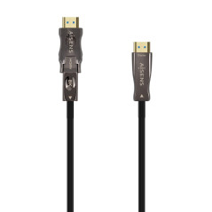 AISENS - A153-0647 - Câble HDMI V2.1 AOC amovible ultra haute vitesse 8K@60Hz 4K@120Hz 4:4:4 48Gbps, A/M-D/A/M, noir, 40m