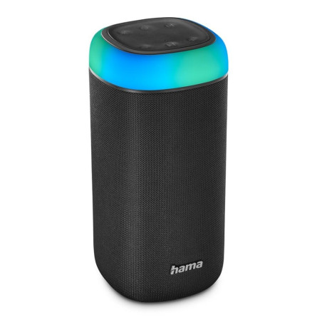 Hama Enceinte Bluetooth Portable Shine 2.0" Lumineux 5 Couleurs sans Fil, Lumière LED, Haut Parleur Etanche IPX4, Rechargeable A