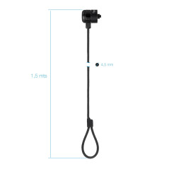 NANOCABLE TQCLKC0025-G Câble de sécurité avec clé pour Ordinateur Portable Gris foncé 1,5 m
