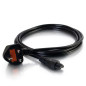 Cbl/2m BS 1363 to IEC 60320 C5 Pwr Cord