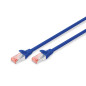 DIGITUS Câble LAN Cat 6-3m - RJ45 Câble réseau - S/FTP Blindé - Compatible Cat 6A & Cat 7 - Bleu DIGITUS Câble LAN Cat 6-3m - RJ45 Câble réseau - S/FTP Blindé - Compatible Cat 6A & Cat 7 - Bleu