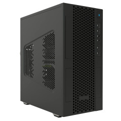 Itek SMALLCOM-P Boîtier Mini Tour mATX, USB3, 2XUSB2, Type-C, Mesh, Noir
