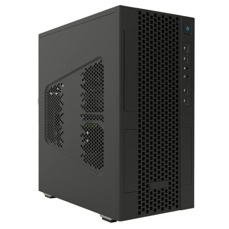 Itek SMALLCOM-P Boîtier Mini Tour mATX, USB3, 2XUSB2, Type-C, Mesh, Noir