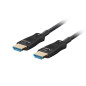 Lanberg CA-HDMI-30FB-0200-BK Câble optique HDMI M/M 20 m v2.1 8K AOC Lanberg CA-HDMI-30FB-0200-BK Câble optique HDMI M/M 20 m v2.1 8K AOC