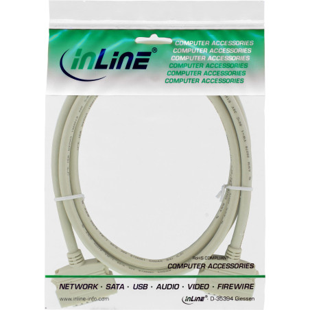InLine® SCSI II Câble Mini Sub D mâle vers fiche mâle 50 broches 1 m