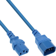 InLine® Rallonge C13 vers C14 Bleu 0,3 m