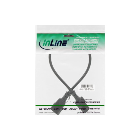 InLine 16603A Rallonge C13 vers C14 0,3 m