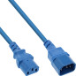 InLine® Rallonge électrique C13 vers C14 Bleu 0,75 m