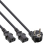 InLine 16657F câble électrique Noir 5 m Prise d'alimentation type F Coupleur 2 x C13 - Cables électriques (5 m, Male connector / InLine 16657F câble électrique Noir 5 m Prise d'alimentation type F Coupleur 2 x C13 - Cables électriques (5 m, Male connector /