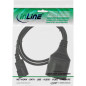 InLine Câble Adaptateur Secteur C14 vers Prise Femelle Femelle 0,5 m InLine Câble Adaptateur Secteur C14 vers Prise Femelle Femelle 0,5 m