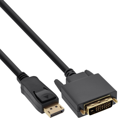 InLine 17114 Câble convertisseur DisplayPort vers DVI Noir 1,5 m