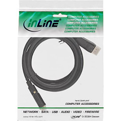 InLine 17117 Câble convertisseur DisplayPort vers DVI Noir 0,3 m