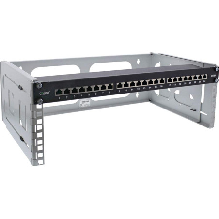 InLine Rack Mural 4HE Gris 19" 24–40 cm