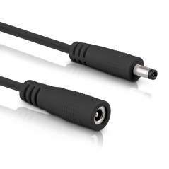 InLine® Rallonge CC mâle/femelle 3,5 x 1,35 mm AWG 18 Noir 5 m