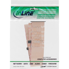 InLine 29953A SCSI U320 Câble Plat 68 Broches 3 Voies pour 2 appareils avec terminateur
