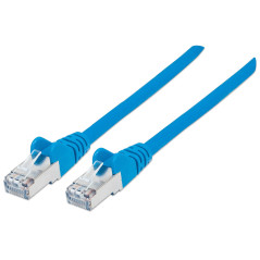Intellinet 735957 Câble Réseau, RJ45 Connecteur Mâle, Cat 6 SFTP 100% Cuivre, Bleu, 20 m